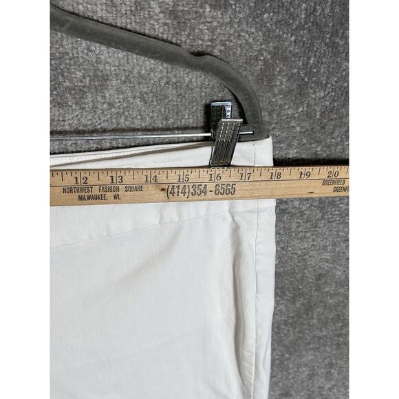 Christopher & Banks Signature Slimming Capri Pants Womens Size 14P White Pull On - Picture 5 of 8